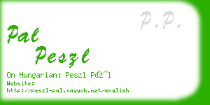 pal peszl business card